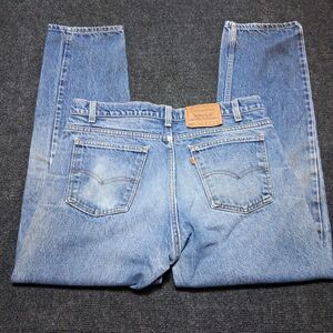VTG Levi’s 505 Orange Tab Jeans 36x30 USA Made Distressed Worn Patina Knee Hole